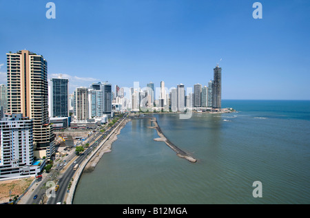 WATERFRONT SKYLINE AVENIDA BALBOA PANAMA CITY PANAMA Stock Photo