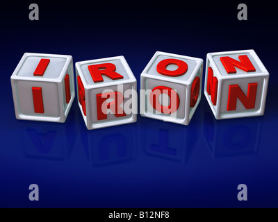 Block letters 3d concept illustration Stock Photo