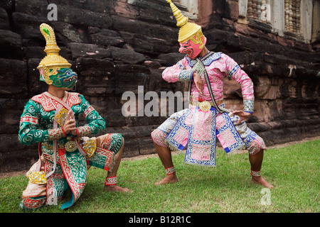 Khohn dancers - Phimai Nakhon, Ratchasima province, THAILAND Stock Photo