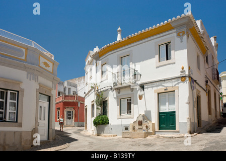 Portugal the Algarve Estói street scene near Faro Stock Photo