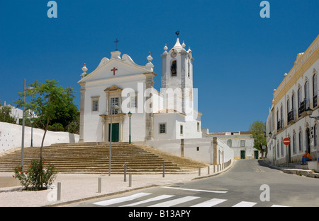 Portugal the Algarve Estoi village church near Faro Stock Photo