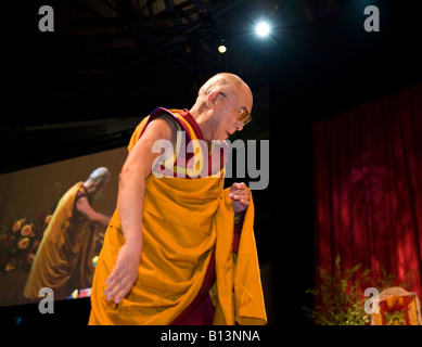 The Dalai Lama Nottingham UK Europe Stock Photo