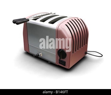 3D render of a contemporary toaster Stock Photo
