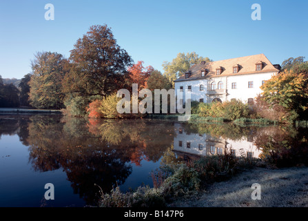 Bad Muskau, Landschaftspark (Park Muzakowski), Altes Schloß Stock Photo