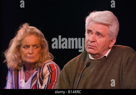 Boris Spassky Russian chess grandmaster talking about his life on stage at  Hay Festival 2008 Hay on Wye Powys Wales UK Stock Photo - Alamy