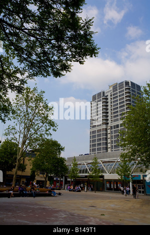 John Murry Tower and Brunel Shopping Centre Swindon Town Centre Stock Photo