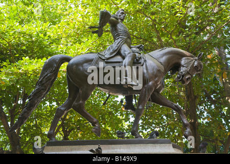 Statue of Simon Bolivar, Plaza Bolivar, Cartagena, Colombia Stock Photo