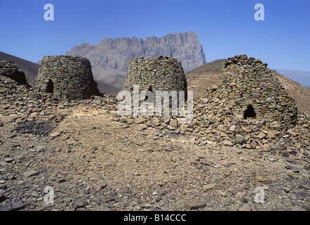 geography / travel, Oman, archaeology, stone tombs near Al-Ayn and Bat, Additional-Rights-Clearance-Info-Not-Available Stock Photo