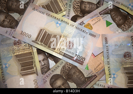 1000 naira bills Nigerian currency Stock Photo: 20469332 - Alamy