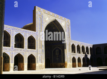 geography / travel, Iran, Esfahan, mosques, Masdjid-e Imam Mosque, exterior view, detail: West Ivan with wooden Goldasteh, Additional-Rights-Clearance-Info-Not-Available Stock Photo