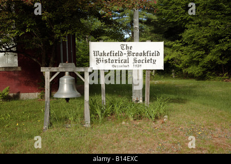 Wakefield Brookfield Historical Society building Located in Wakefield New Hampshire USA which is part of scenic New England Stock Photo