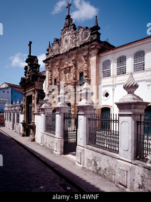 Salvador de Bahia, Ireja Sao Francisco, Hauptfassade Stock Photo