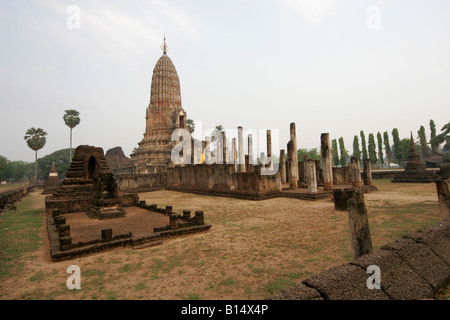 Wat Phra Si Ratana Mahathat, Si Satchanalai Chaliang Historical Park, Thailand Stock Photo