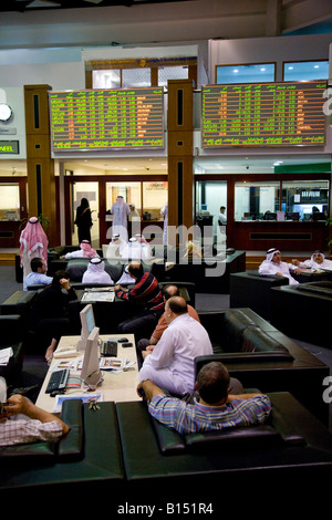 DFM Dubai Financial Market , Dubai World Trade Centre , Dubai , United Arab Emirates , UAE Middle East Stock Photo