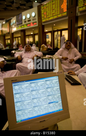 DFM Dubai Financial Market , Dubai World Trade Centre , Dubai , United Arab Emirates , UAE Middle East Stock Photo