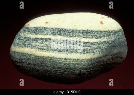 Banded Gneiss Rock Stock Photo