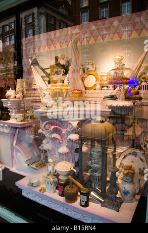 Window display of Fortnum & Mason, department store, Piccadilly, London, England 2008 Stock Photo