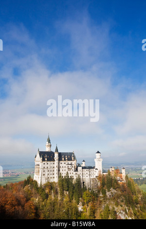 Germany, Bavaria, Allgaeu, Neuschwanstein Castle Stock Photo