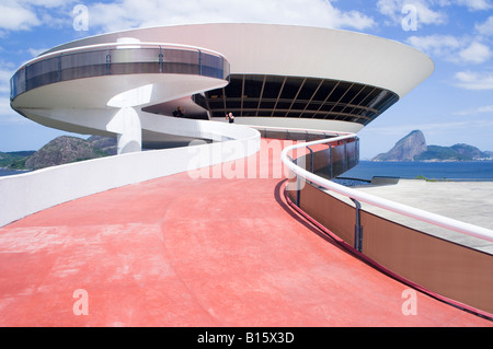 Niteroi Contemporary Art Museum, Rio de Janeiro, Brazil, South America Stock Photo