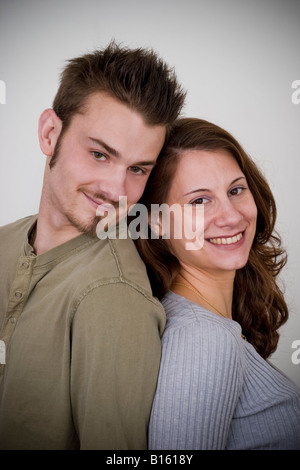 Young couple posing together MODEL RELEASED Stock Photo