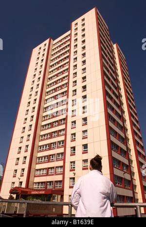 Tower Block on the Ivybridge Estate, Hounslow, Middlesex, UK. Stock Photo