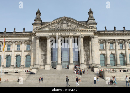 Berlin Germany the Reichstag building home to the German parliament the Bundestag Stock Photo