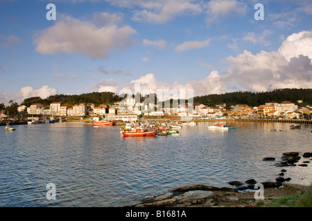 The port of Camariñas in the Galicia region in Spain. Stock Photo