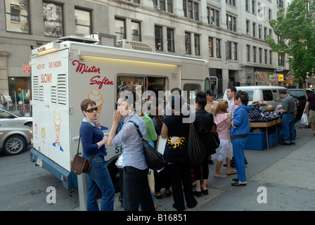 softee mr ice cream truck soft york alamy midtown manhattan parks union near mister usa levine richard saturday