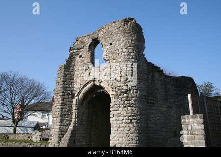 Barry castle keep Barry Vale of Glamorgan Stock Photo