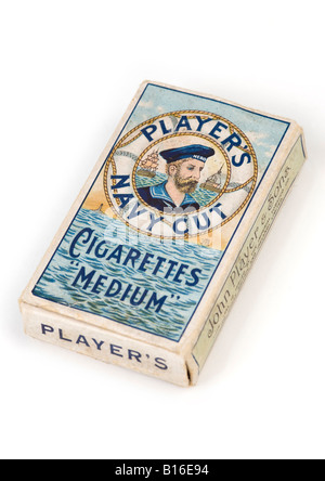 Old Packet of Players Navy Cut 20 Cigarettes Stock Photo - Alamy