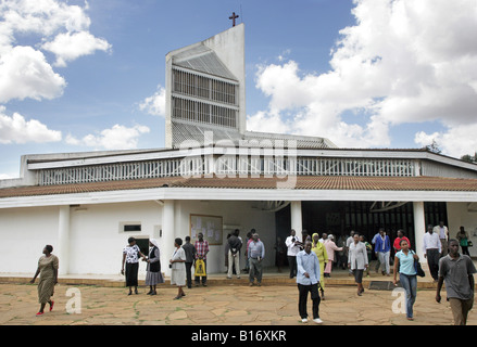 Kenya: roman catholic cathedral 'Sacred Heart of Jesus' in Eldoret Stock Photo