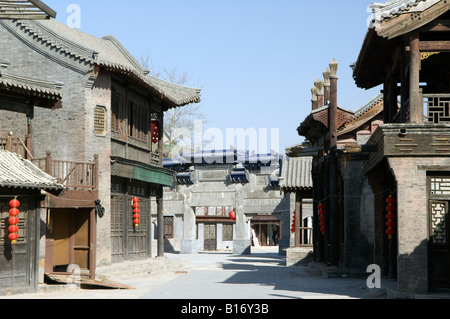 Beiputuo temple and film studio set location Beijing China Stock Photo