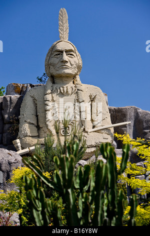 Sitting Bull at Legoland park Stock Photo