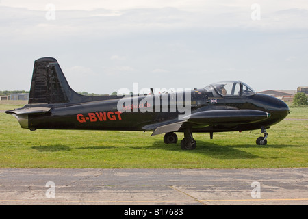 Hunting Percival P-84 Jet Provost T4 G-BWGT parked at Sandtoft Airfield Stock Photo