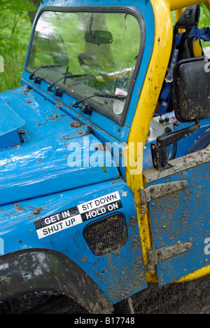 Land Rover based off-road racer competing at the ALRC National 2008 CCVT trial. Stock Photo