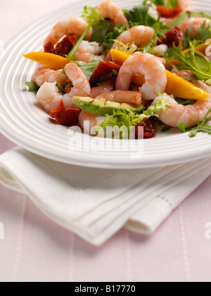 King Prawn salad editorial food Stock Photo