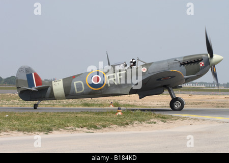 Royal Air Force RAF Supermarine Spitfire Mk V serial AB910 wearing the colour scheme of 303 Polish Sqn Stock Photo