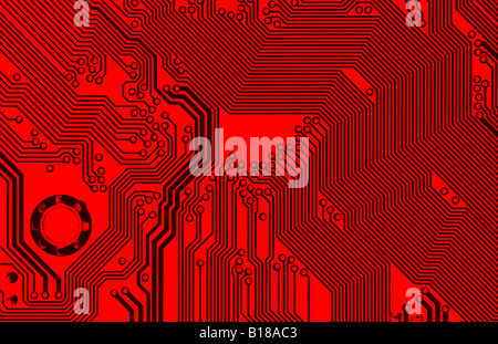 printed circuit - technology abstract Stock Photo