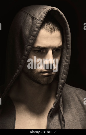 Dramatic portrait of a man Stock Photo