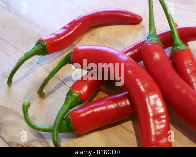 red chili peppers Stock Photo