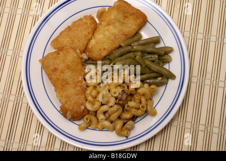 Breaded Fish Dinner Stock Photo