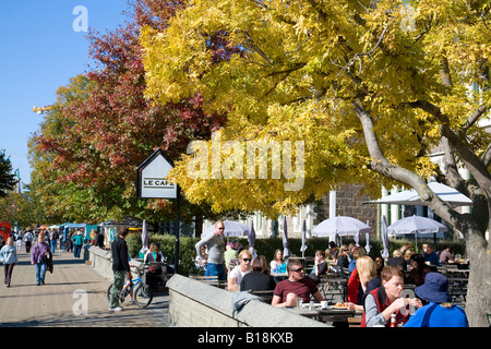 cafe scene at the arts centre,christchurch,canterbury, new zealand Stock Photo