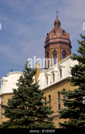 Legislative Assembly Building Provincial Historic Site (built in 1876) in downtown Fredericton, River Valley Scenic Drive, Highw Stock Photo