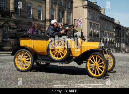 A 1915 Model T Ford tourer car taking part in the 2008 Centenary Rally, Edinburgh Stock Photo