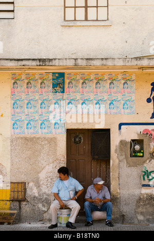 Street scene in Merida capital of the Yucatan state Mexico The first Spanish city built in this part of Mexico Stock Photo