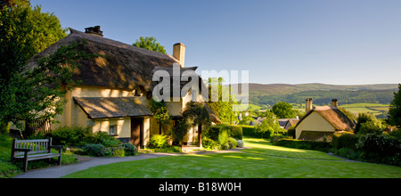 Picturesque village of Selworthy, Exmoor, Somerset England Stock Photo