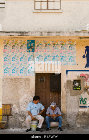 Street scene in Merida capital of the Yucatan state Mexico The first Spanish city built in this part of Mexico Stock Photo