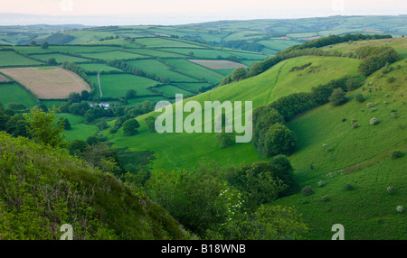 Winsford Hill and The Punchbowl Exmoor National Park Somerset England Stock Photo