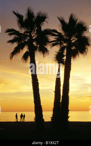 Sunset. Almuñecar. Granada province. Andalusia. Spain. Stock Photo