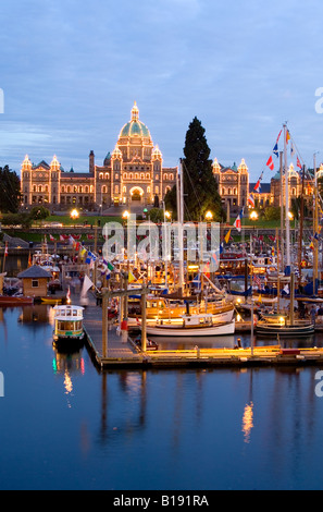 Victoria Classic Boat Festival, Inner Harbour, Victoria, Vancouver Island, British Columbia. Stock Photo